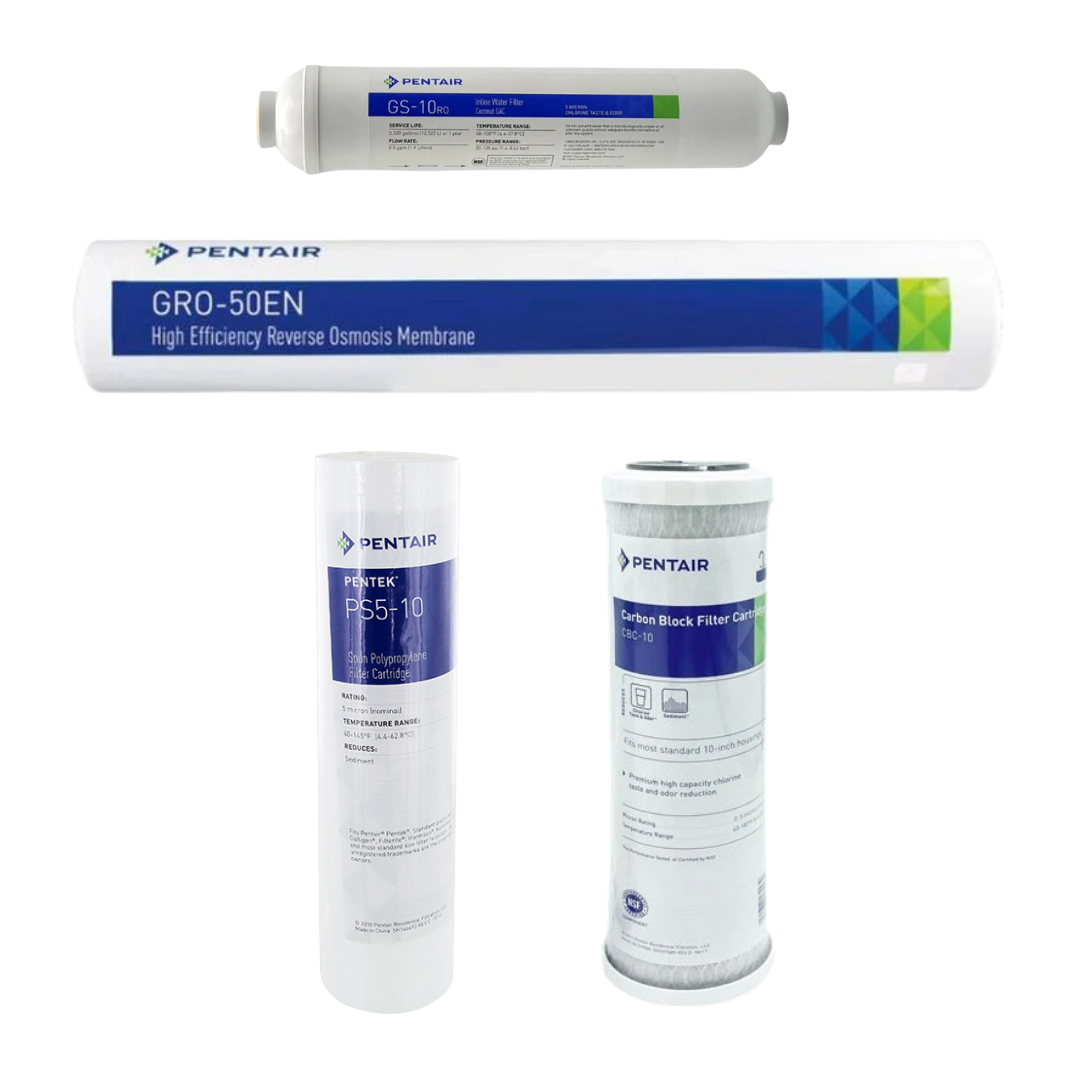 Pentair 50 GPD RO Replacement Filter Kit