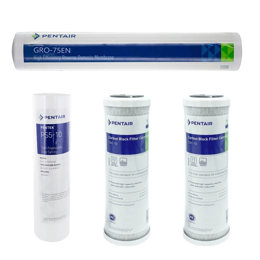 Pentair 75 GPD RO Replacement Filter Kit