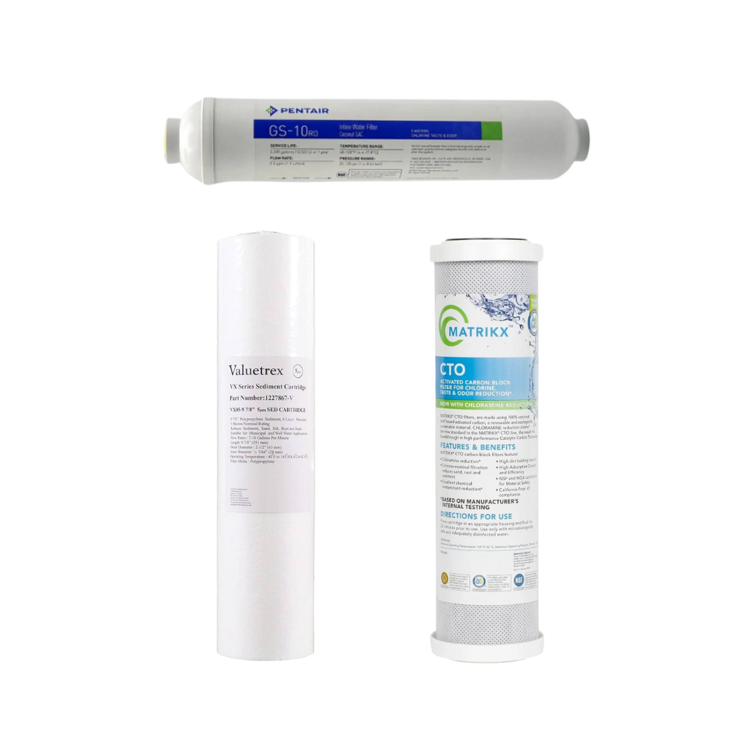 Pentair 50 GPD RO Replacement Filter Kit
