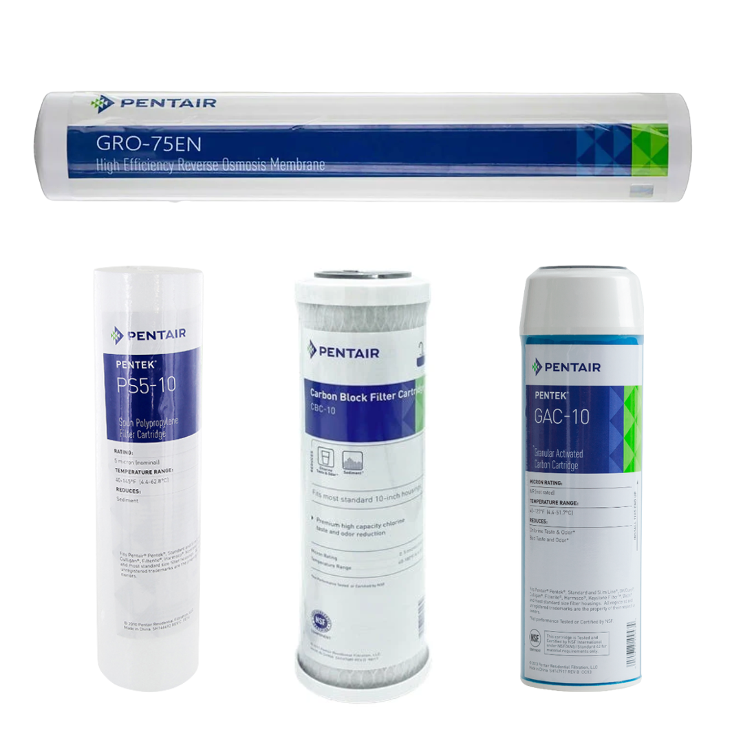 Pentair 75 GPD RO Replacement Filter Kit