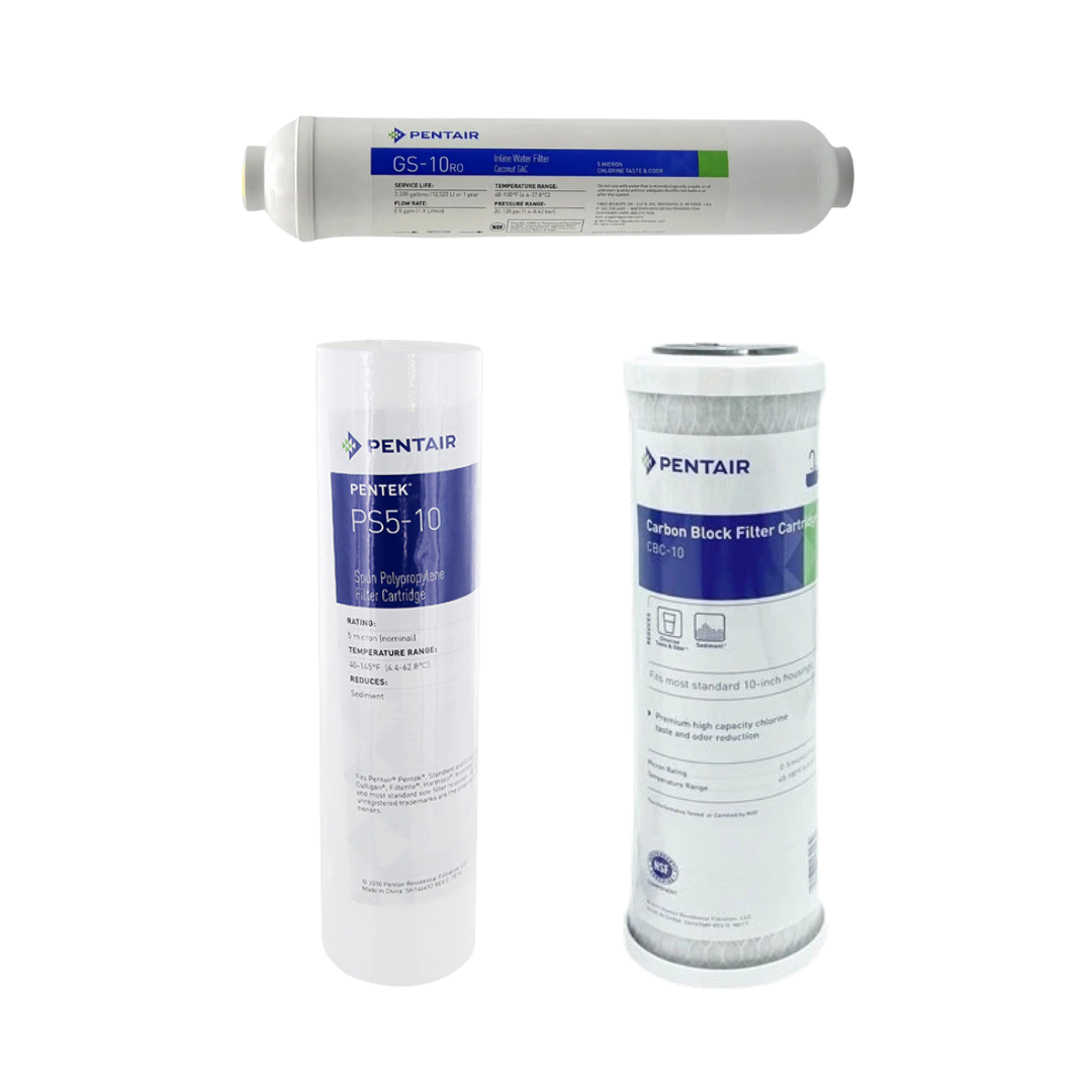 Pentair 50 GPD RO Replacement Filter Kit