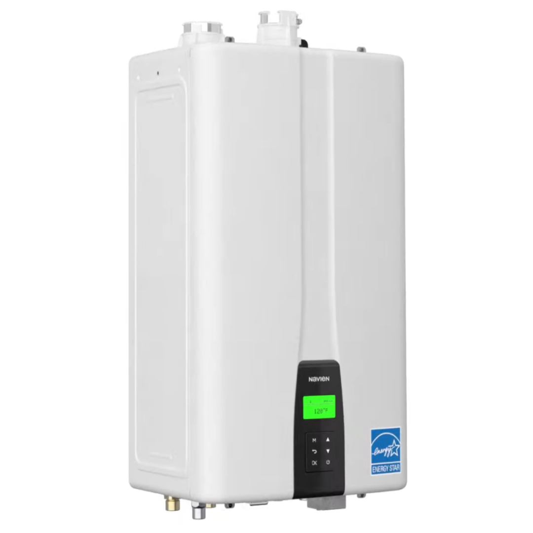 Navien NPE-A2 Series Condensing Tankless Water Heaters w/ Recirculating Pump and Isolation Valves