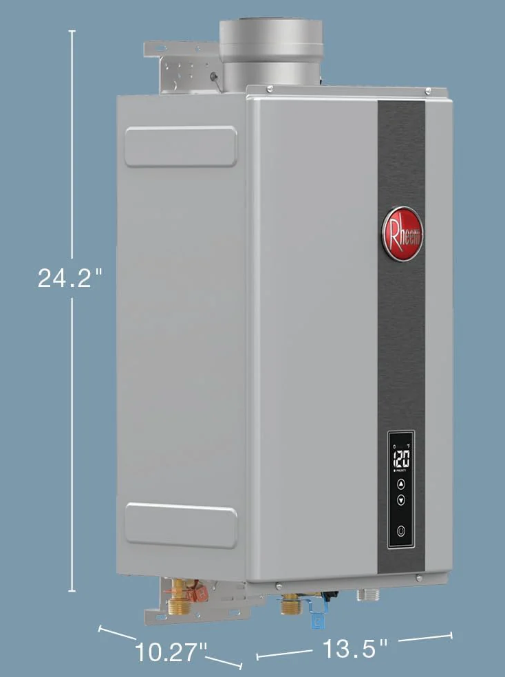 Rheem RTG Series High Efficiency Non-Condensing Tankless Natural Gas and Liquid Propane Water Heater