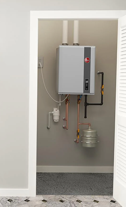 Rheem CRTGH Series Super High Efficiency Condensing Tankless Natural Gas and Liquid Propane Water Heater