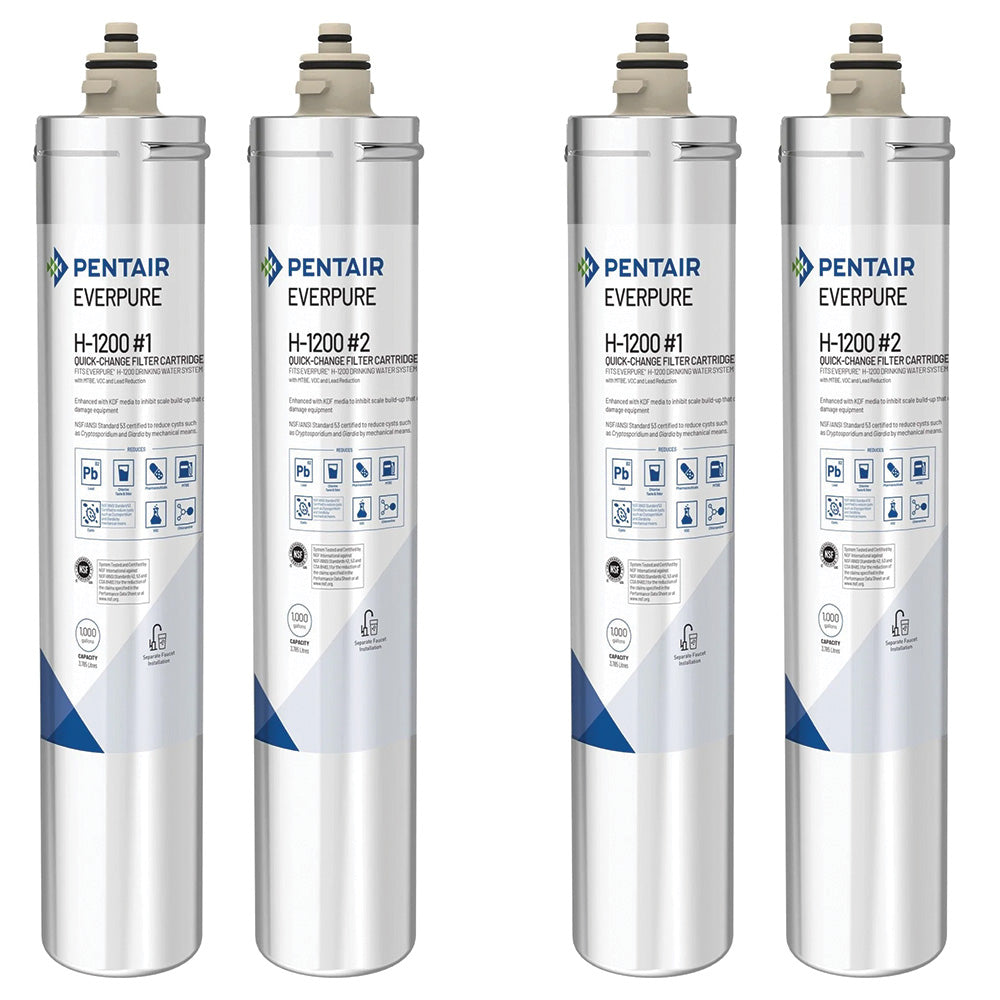 Everpure H-1200 Drinking Water Filter Dual Cartridge Set (EV9282-01)
