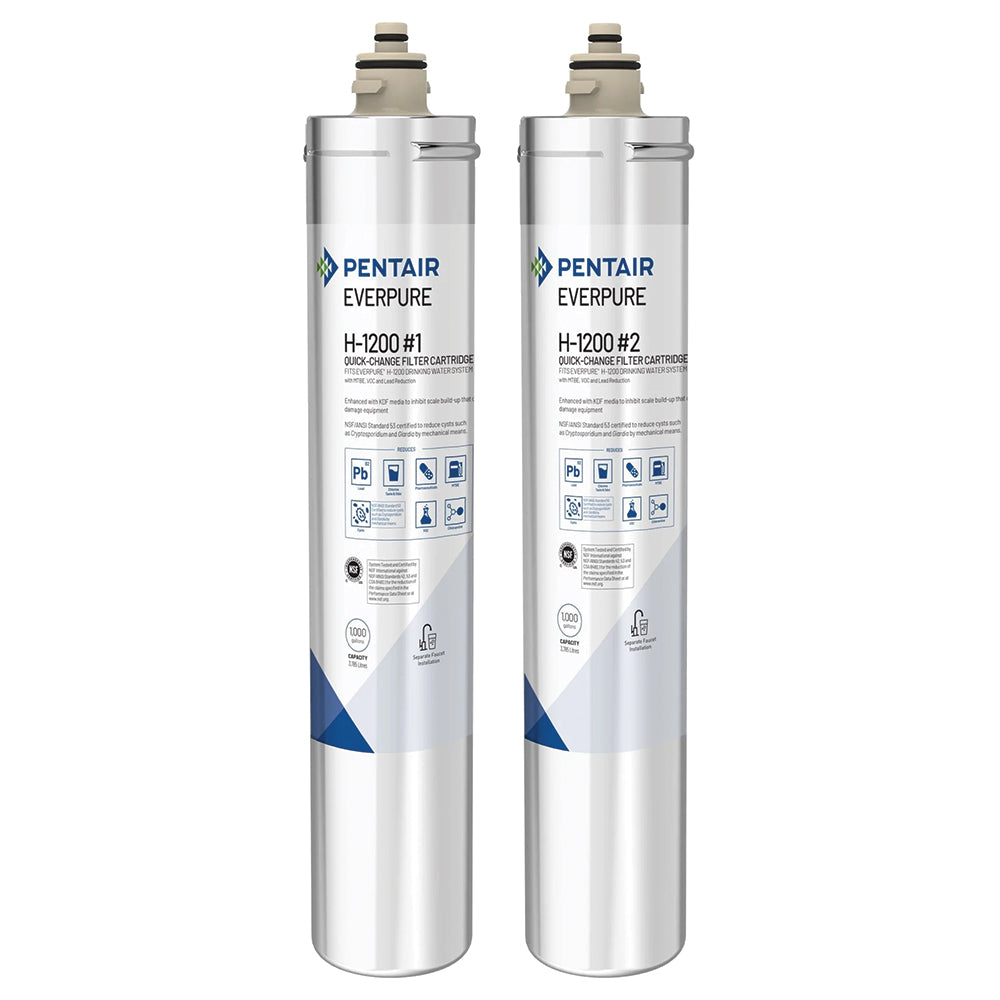 Everpure H-1200 Drinking Water Filter Dual Cartridge Set (EV9282-01)