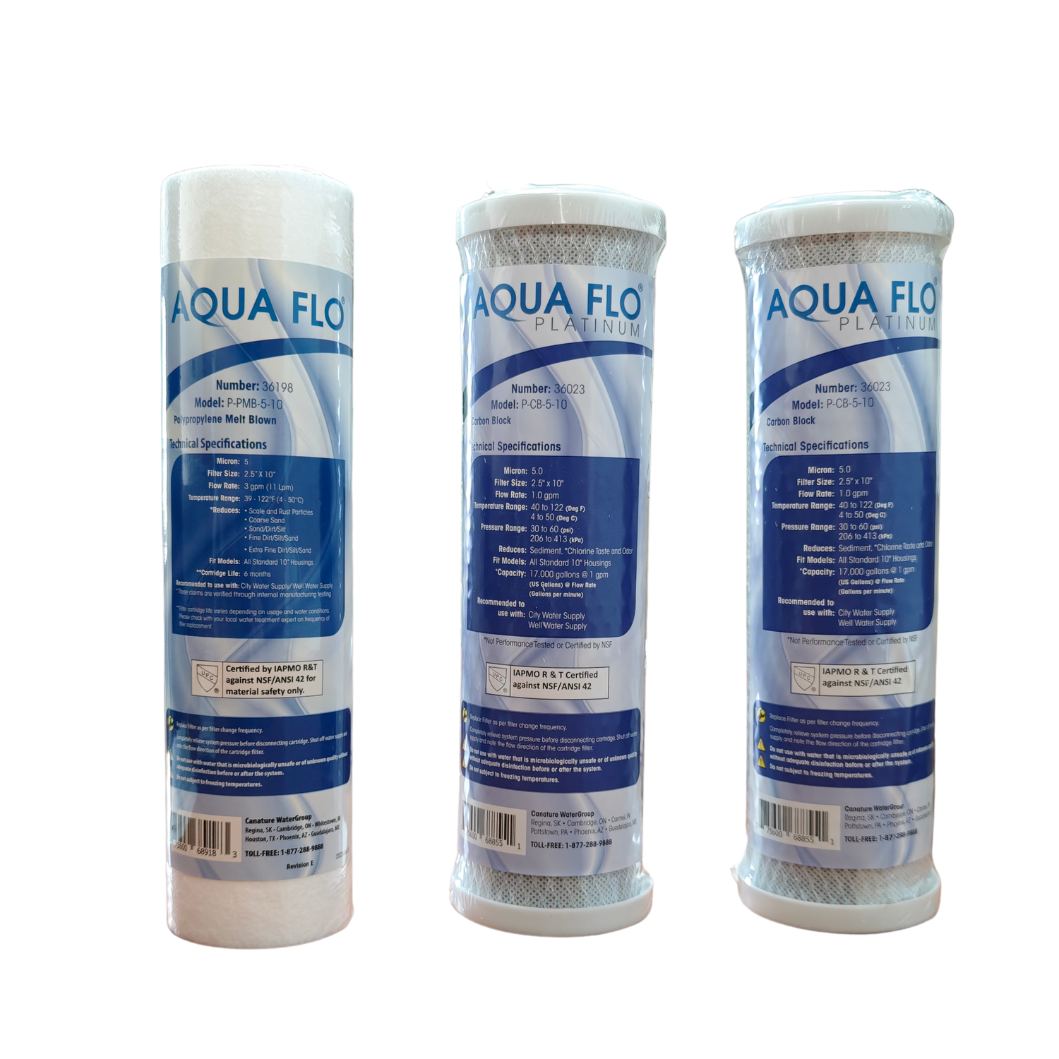 Standard Economy RO Replacement Filter Kit 4 Stage Systems