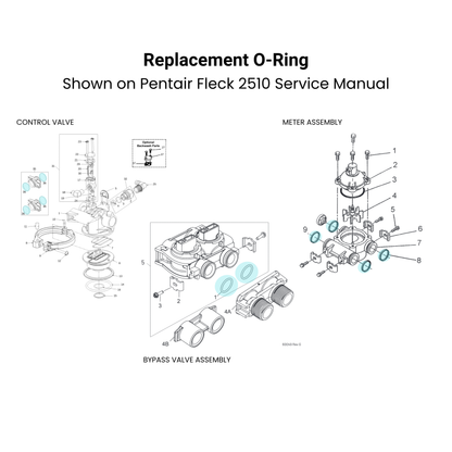 Fleck O-Ring Pentair OEM Part 13305