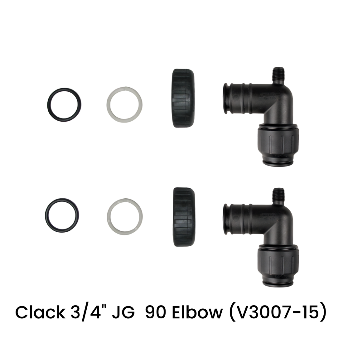Clack 3/4" John Guest QC Elbow Assembly (V3007-15)