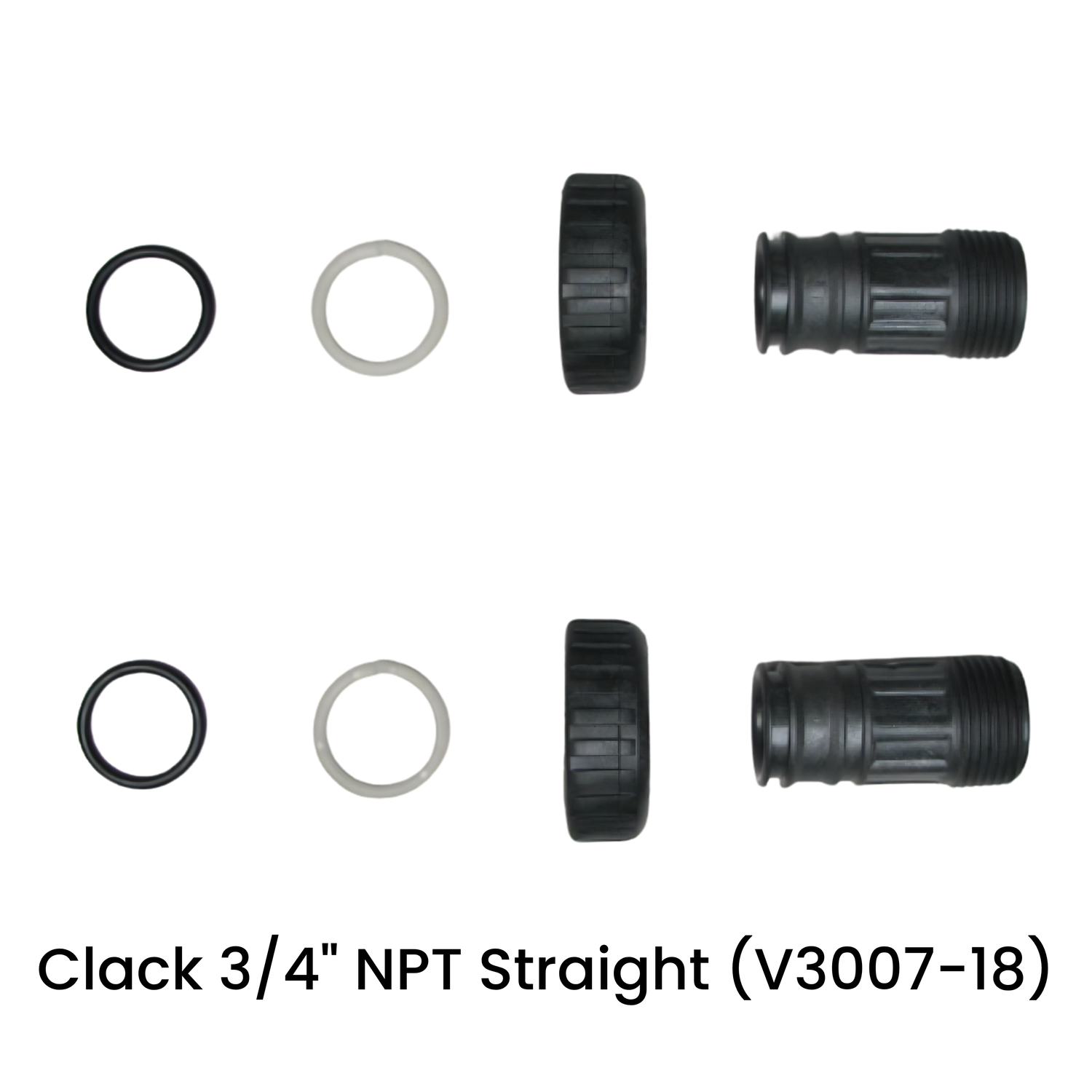 Clack Tail 3/4" Male NPT Straight (V3007-18)