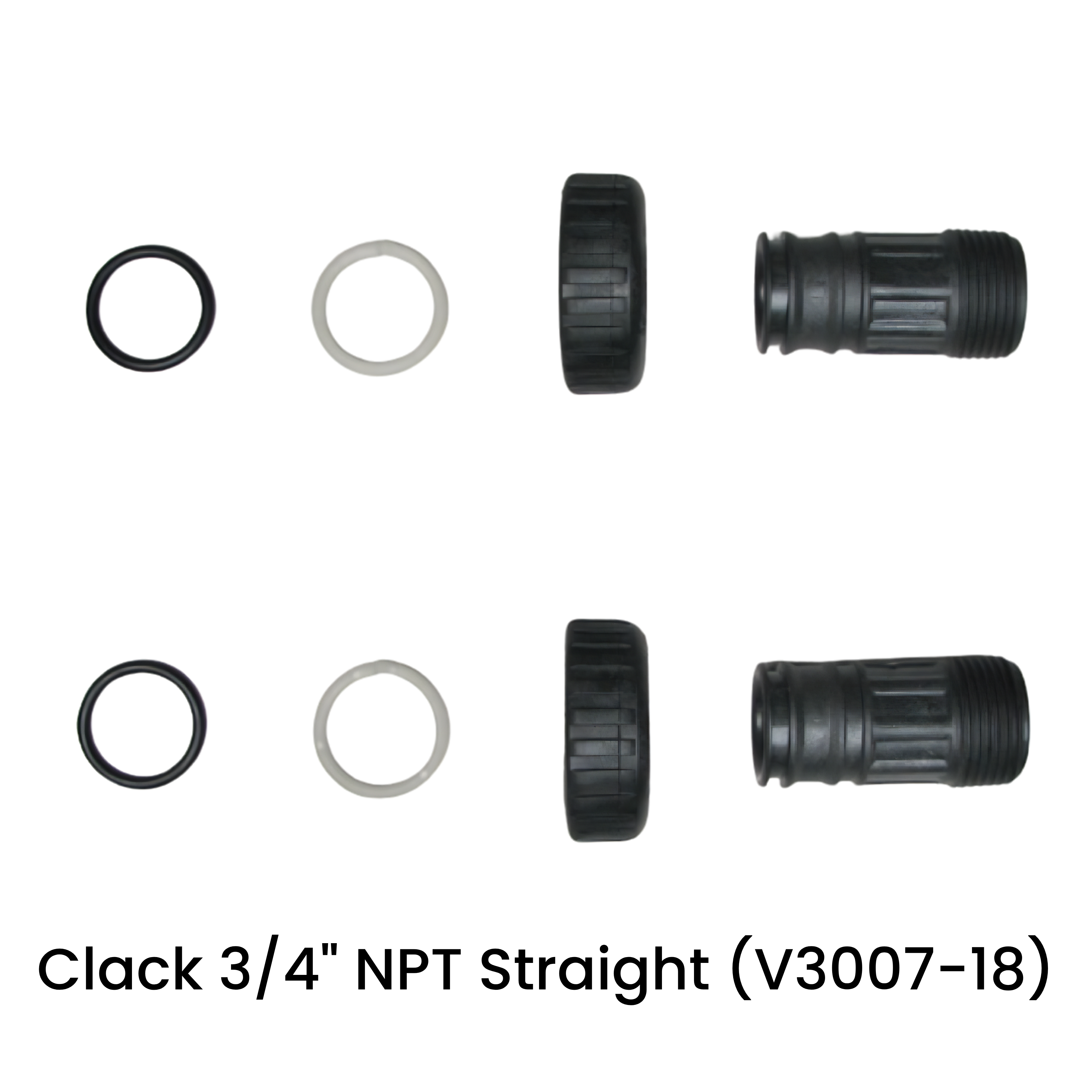 Clack Tail 3/4" Male NPT Straight (V3007-18)