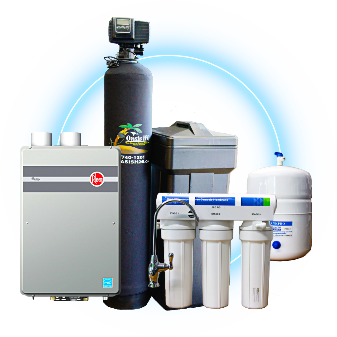 Water Softener, Tankless Heater & RO Combo Package Deal
