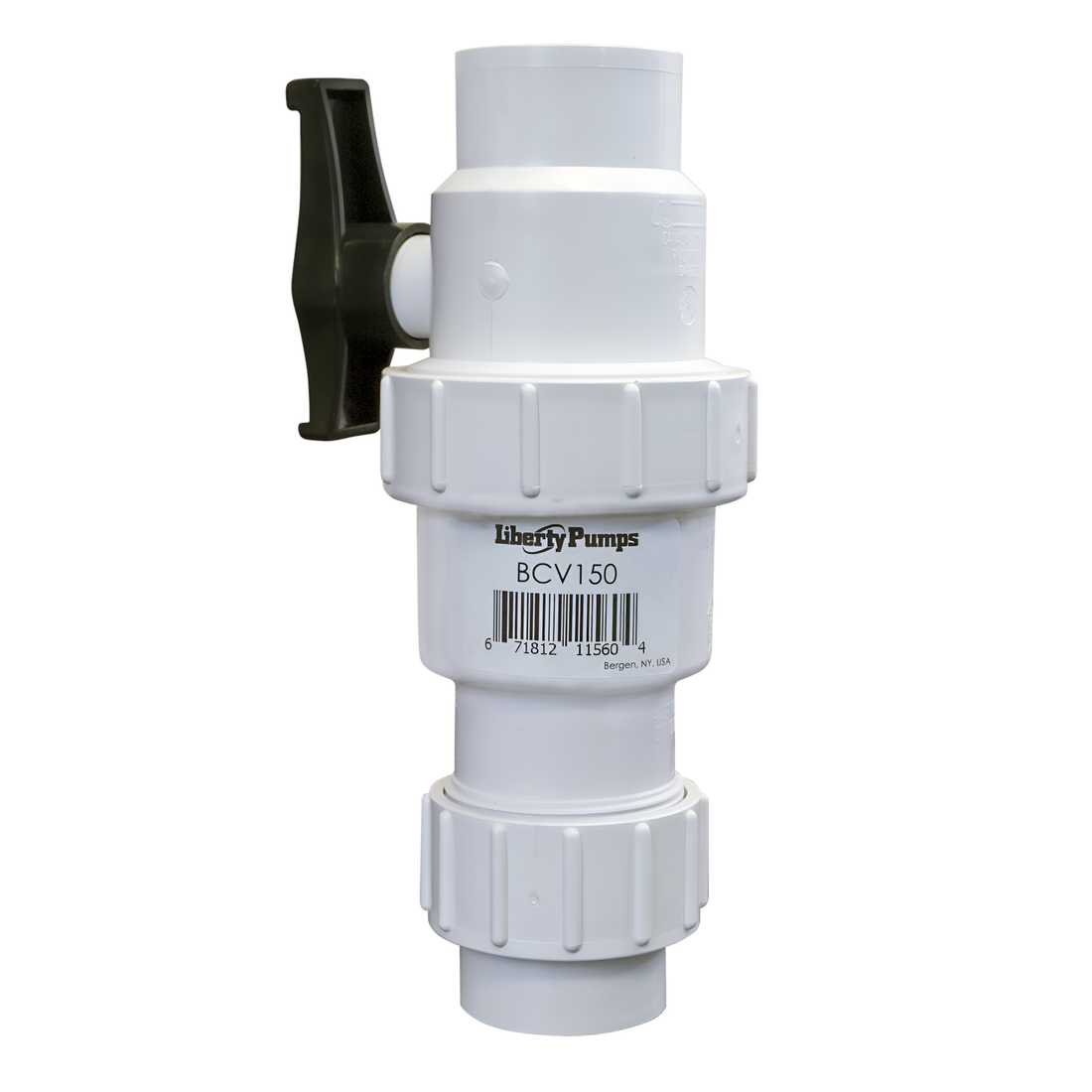 Liberty Pumps 1-1/2 PVC HD Ball Check Valve W/ Union (BCV150)