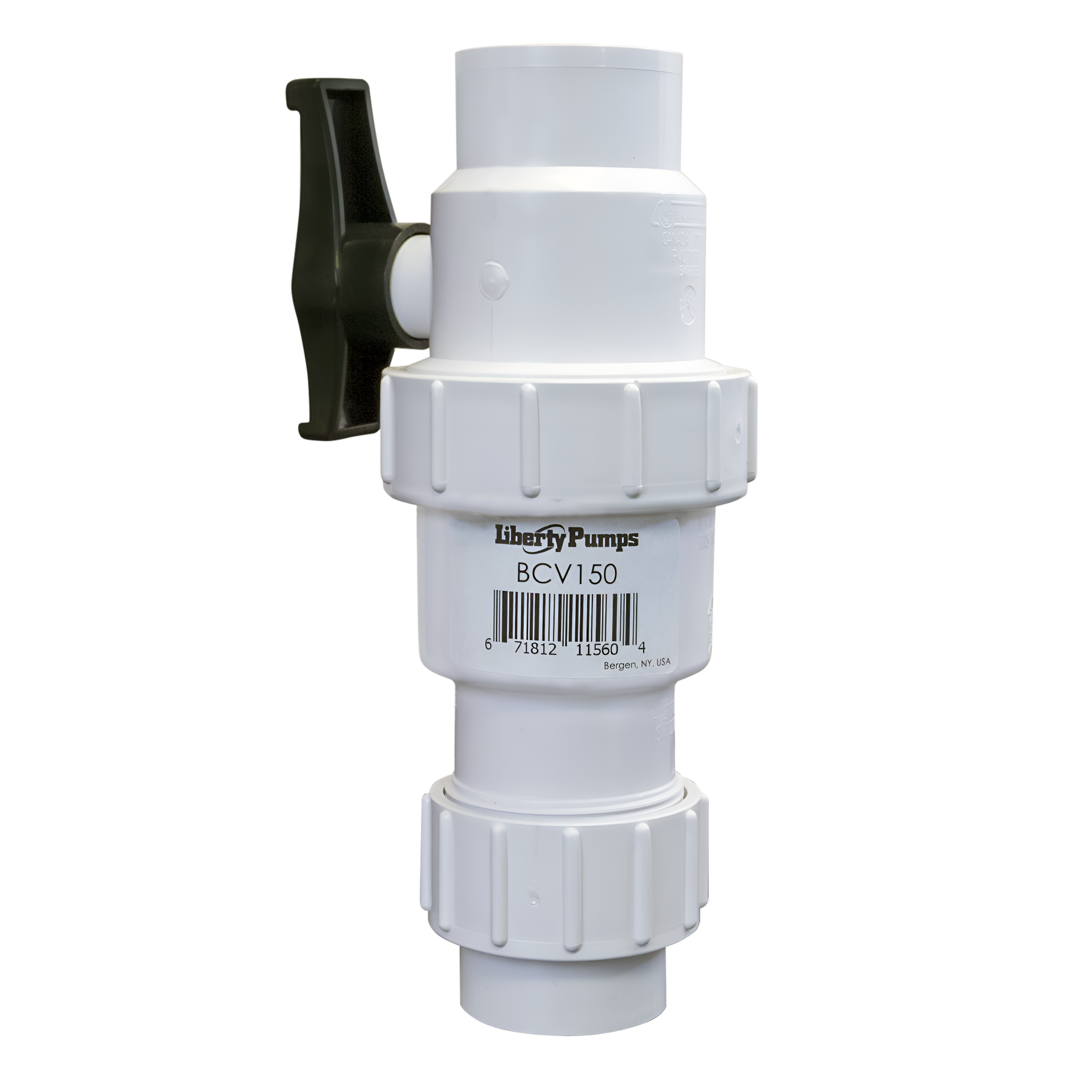 Liberty Pumps 1-1/2 PVC HD Ball Check Valve W/ Union (BCV150)