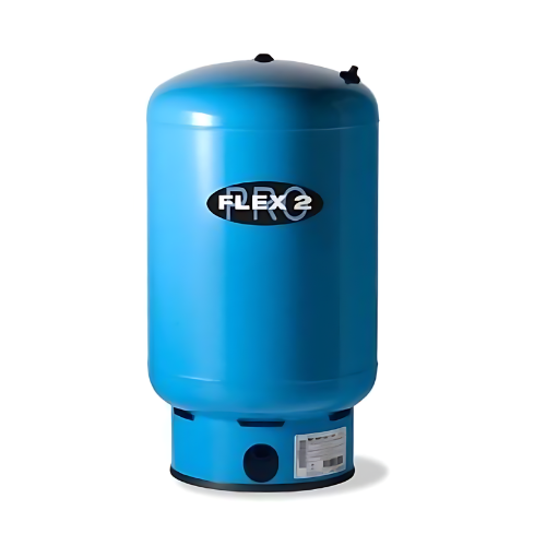 FLEX2PRO 33 US Gallon Steel Well Tank Blue Vertical With Steel Base