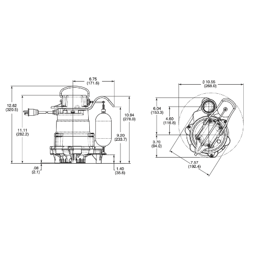 Pentair Myers MCI05020 Residential Submersible Sump Pump