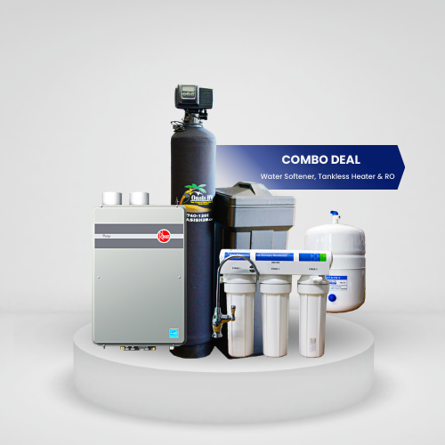 Water Softener, Tankless Heater &amp; RO Combo Package Deal
