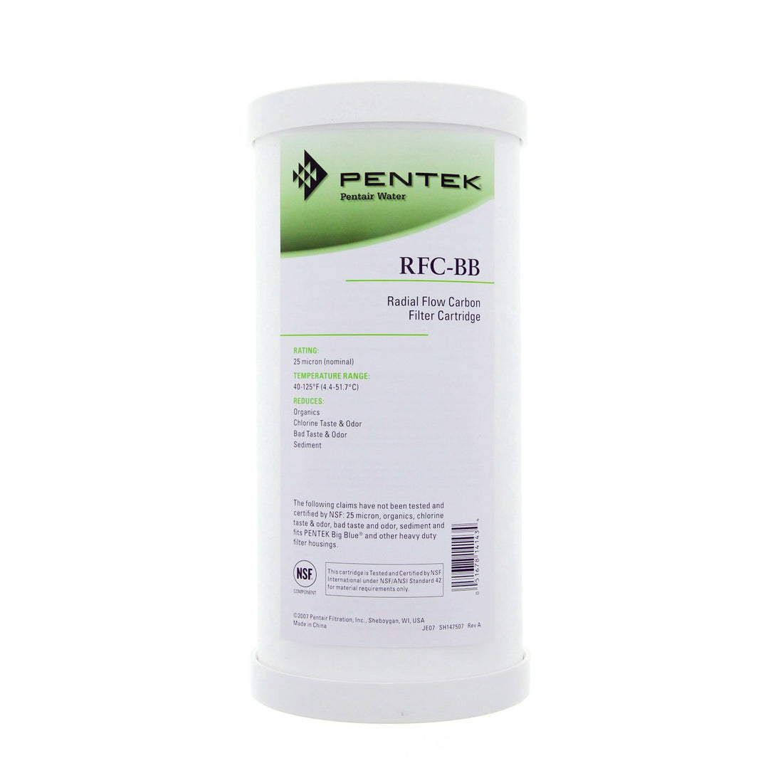 Pentek Radial Flow Carbon 4.5" x 10" Filter (155141-43)